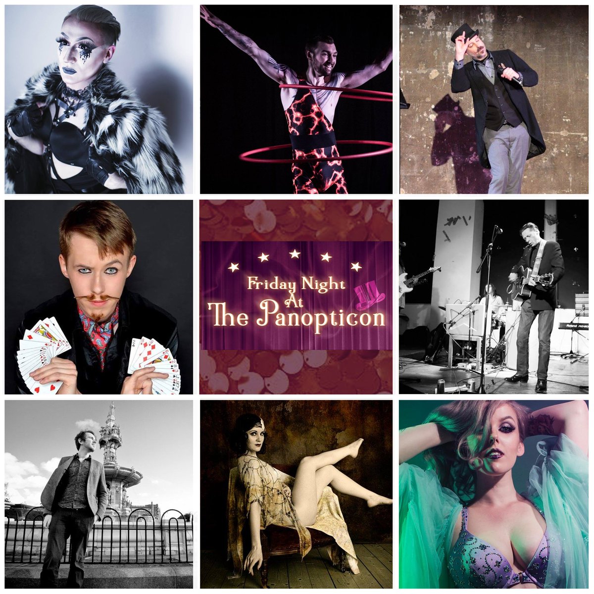 BritPanopticon's tweet photo. There's a brilliant line-up waiting to entertain you this #Friday!
https://t.co/PidkbmQkBt
Les Johnson
Agatha Frisky
Volcanic Ash
Miss Hell's Belle
Kevin P GIlday
The Sensational Stokes
Iain Macdonald 
Dharma Geddon

@WhatsOnGlasgow  #Glasgow #burlesque #comedy https://t.co/etkc7vlZJR