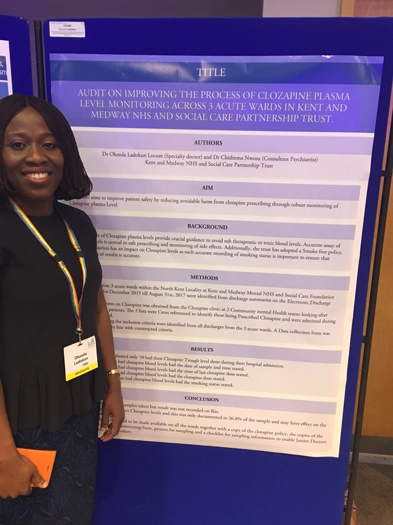 At the rcpsych international congress and proud to have seen three KMPT poster presentations so far. Meetimg old friends too.