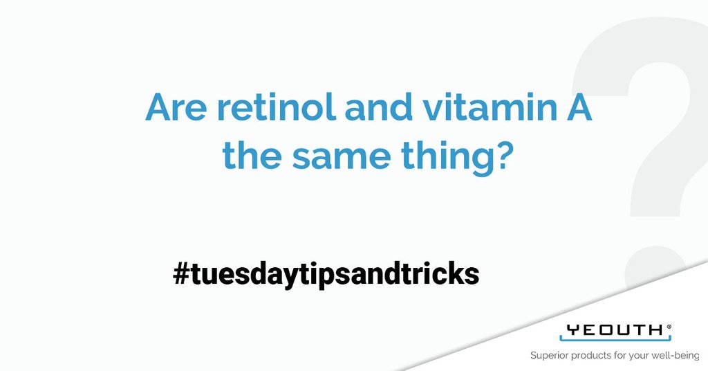 yeouth's tweet image. Yes. Vitamin A is composed of two parts: retinoids, which include retinol, and carotenoids which include beta-carotene. You could also say that retinol, is a part of Vitamin A's large number of related compounds.

#retinol #skincare #tagafreind #tuesdaytipsandtricks