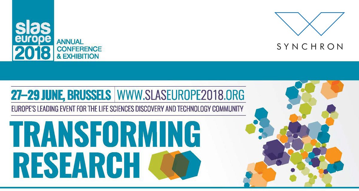 SynchronLab's tweet photo. We’re just a day away from the @SLAS_Org Europe 2018 annual conference &amp; exhibition 'Transforming Research'! Register now and be sure to come by and say hello at our booth #103 - register here: https://t.co/j3Sj8gNrsl #SLASEurope2018 #labautomation #synchronlab https://t.co/7JYdmwOCkS