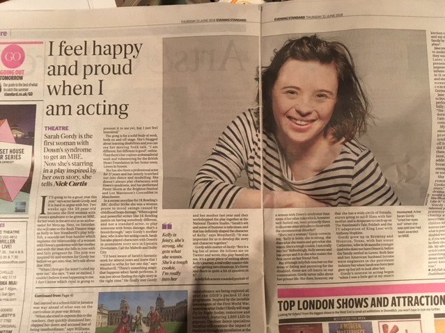 SDCEandD's tweet photo. We are so proud of Sarah Gordy, a former student of @sussexdowns college, who has been awarded an MBE for her work in the arts and an ambassador for Mencap. First woman with Downs Syndrome ever to get this honour. So proud. @mencap_charity @lovelewes @QuireArt @shellster_dan https://t.co/ylsl1g45HR