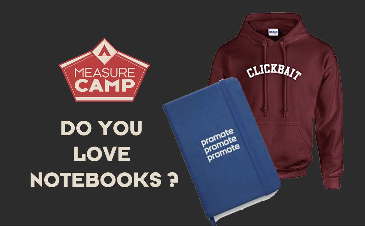 MeasureCampLDN's tweet image. 👋 Hey looking at Merch for MC in September. Do you love the MC notebooks? #measurecamp #geekchic what else would you love 💗 ? #datageeks
