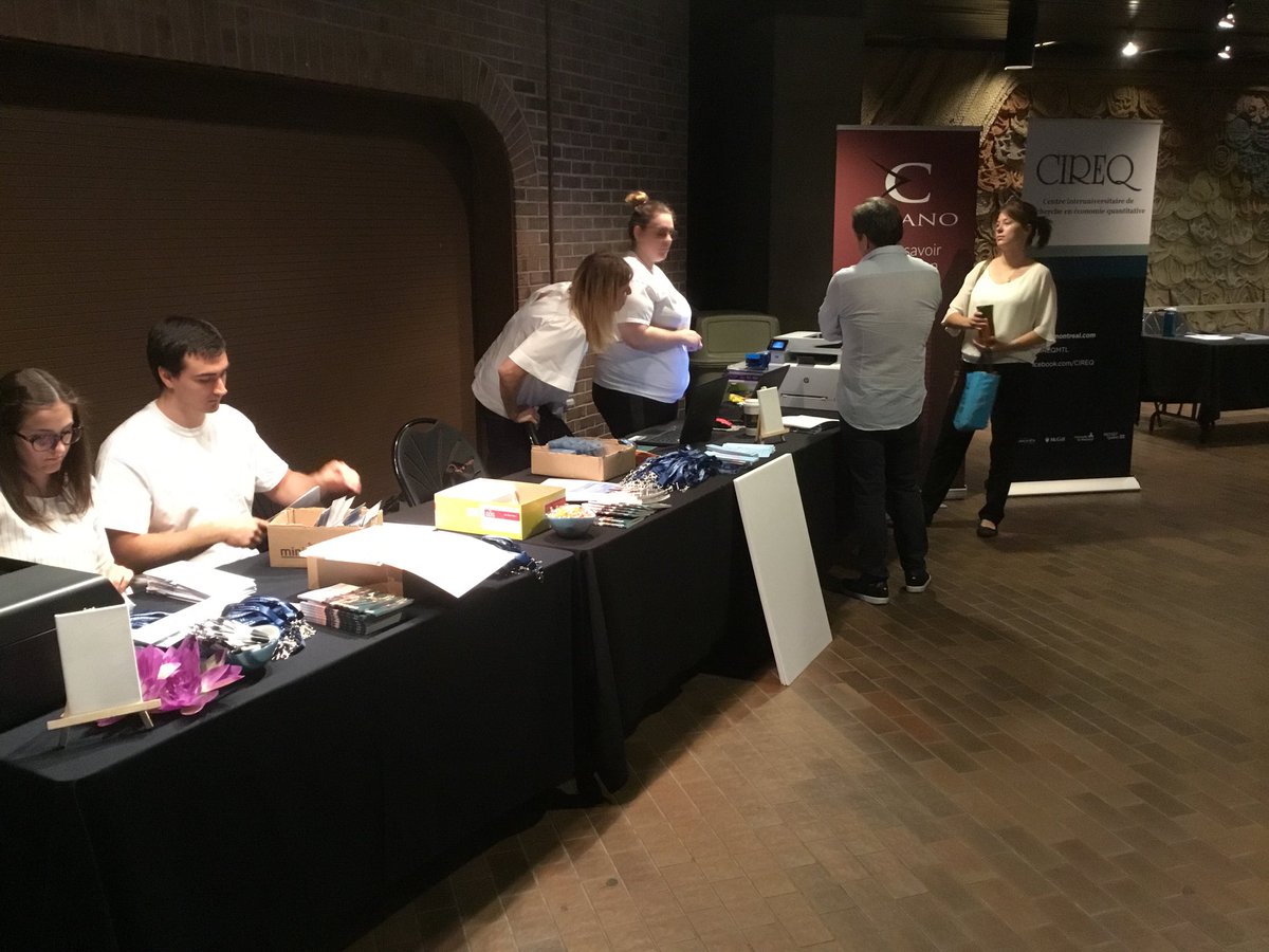 iaae2018's tweet photo. Getting ready! https://t.co/fGdReOhuSp