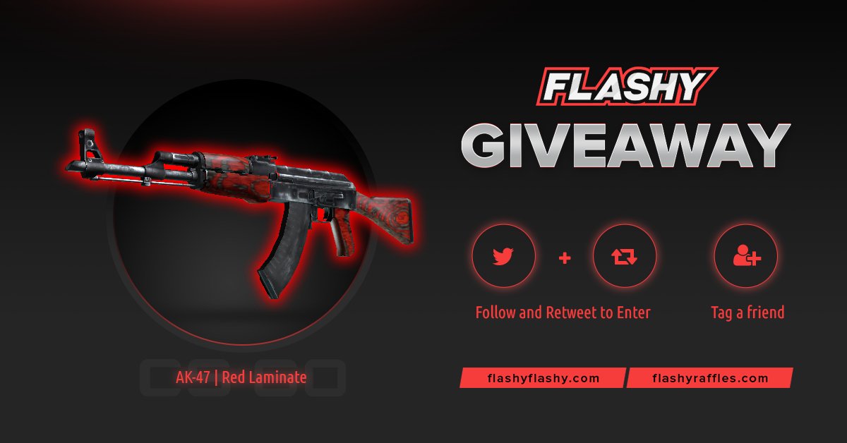 flashyflashycom's tweet image. ⚡️24H GIVEAWAY!!!      

To win:    
✅ Retweet + Tag a Friend   
✅ Follow us   
✅ Visit: flashyflashy.com              
✅ Visit: flashyraffles.com

#flashyflashy #weekend #giveaway #csgoskins #CSGOGiveaway