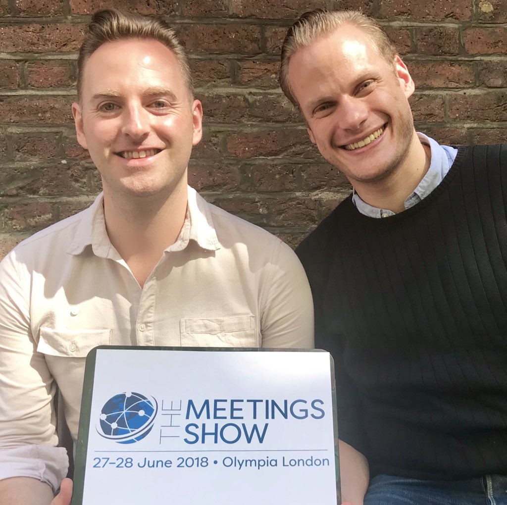 upstagers Chris Cook and Tom Crook are just about to host their session ‘From Stage to Engage’ at the Meetings Show #MeetYouAtTheShow <a href="/MeetingsShow/">The Meetings Show</a> #ByCookOrByCrook