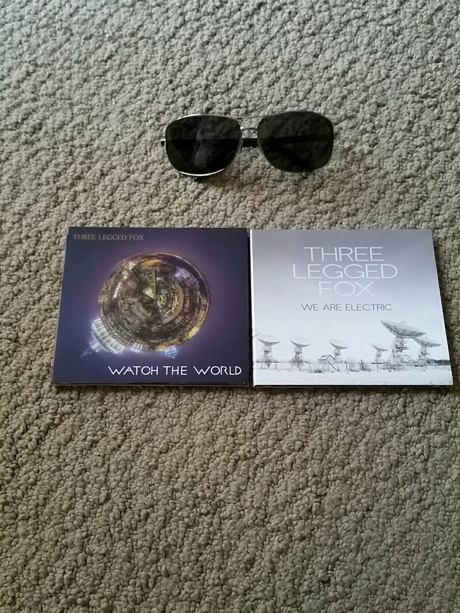 When you order #WatchTheWorld by @threeleggedfox and get #WeAreElectric as a bonus! Thanks guys! As if I needed another reason to like you, I got an extra album! You're freaking awesome! 🤘😎