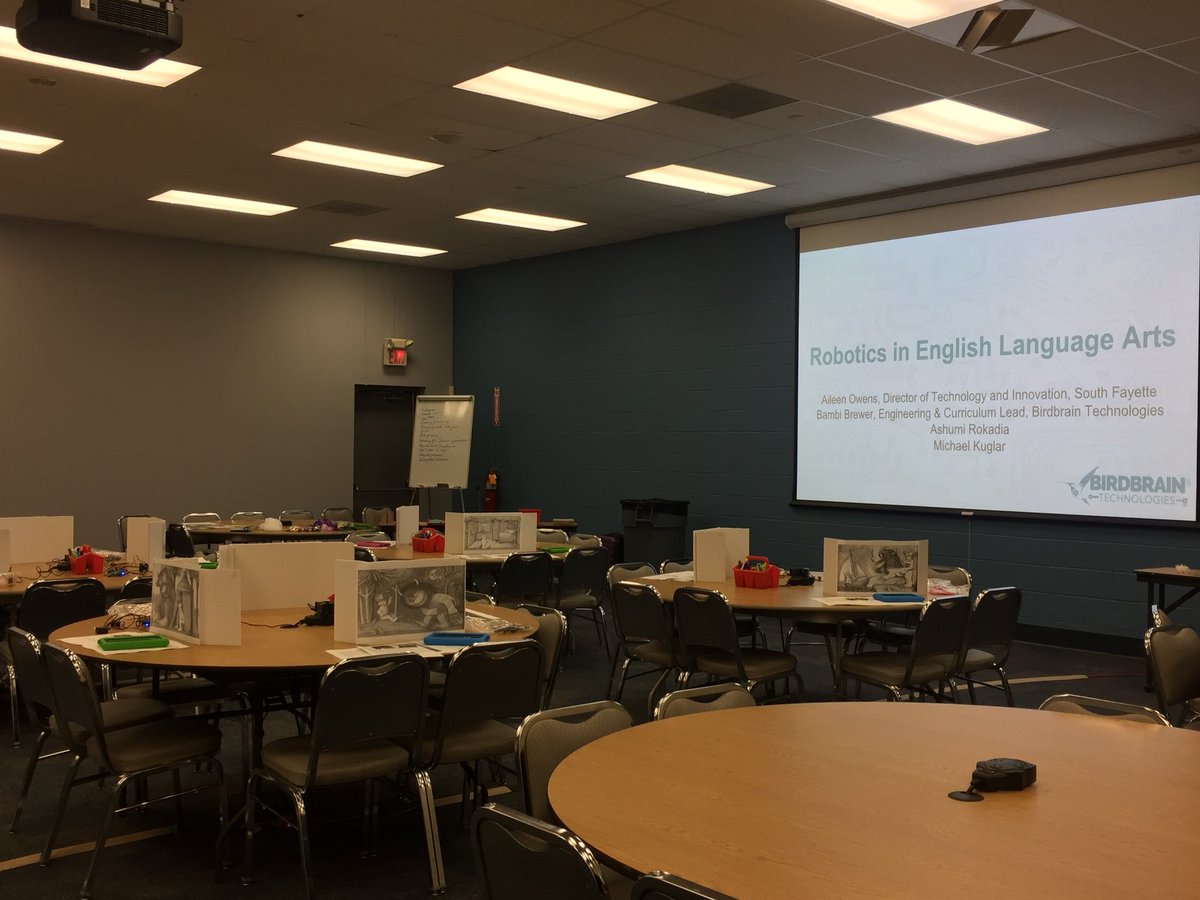 robotbambi's tweet image. Ready for our #CSForALLPa workshop! @birdbraintech @InnovationSFSD