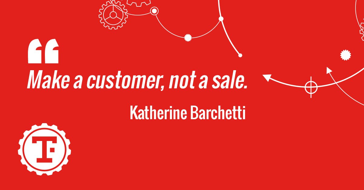 Sales are important, but what's more important is building long-term relationships. #MotivationMonday