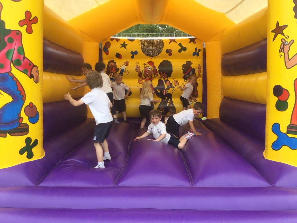 Mearns_Primary's tweet photo. Bouncy Castle Fun #valuescelebration https://t.co/gBL0Y0cCe6