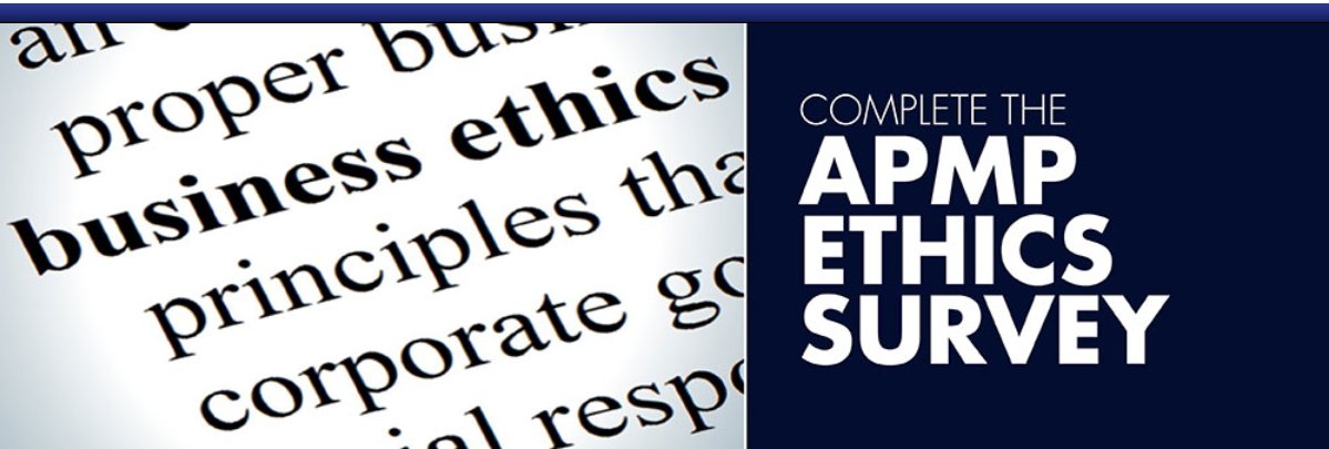APMPPro's tweet image. APMP ETHICS SURVEY RESULTS OUT SOON: It&apos;s complete and the final numbers are being crunched. Look for a summer release on business and personal ethics in the bid and proposal industry. Read why it is important for our industry here winningthebusiness.com/coming-soon-et…