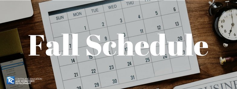 Fall classes are open for enrollment! Click the link to view the schedule. bit.ly/2H9brTC