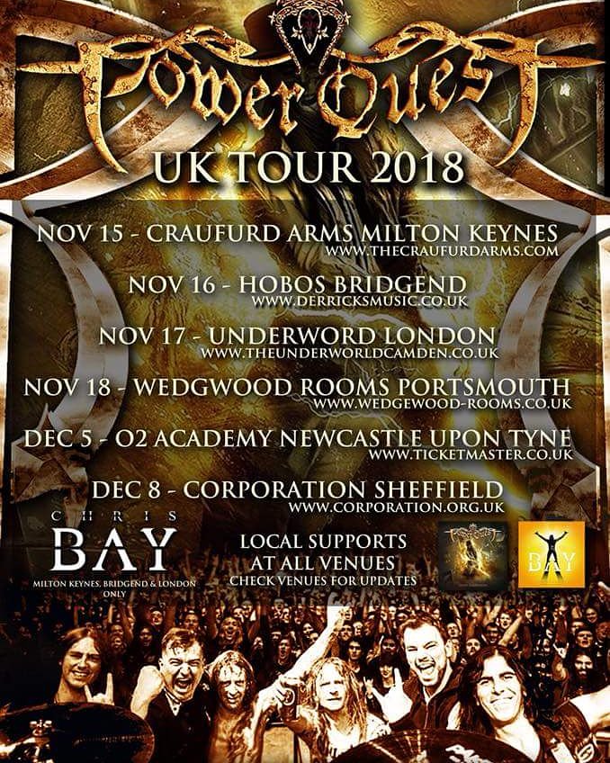 PowerQuestBand's tweet photo. Another UK show to be announced in the next couple of days for December 6th. Where will it be? 🤔 😁 #december #uktour #2ndleg #wherewillitbe #powermetal #ukmetal #powerquest https://t.co/K3biDvUp8v