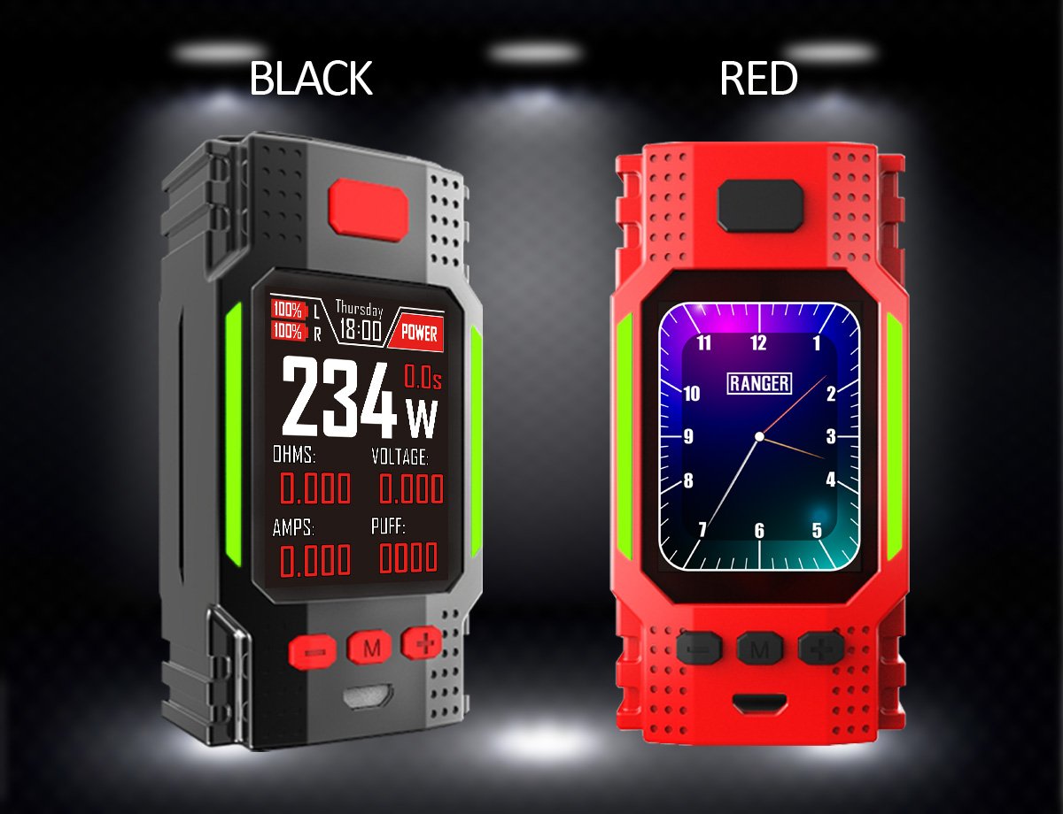 Hugo Vapor Ranger GT234 Mod Features: Powered by GT234 M4 MCU chipset  Adjustable RGB LED Ultra simple UI More: https://t.co/l30QOeEuPw #elegomall  #hugovapor #hugo_vapor_ltd #hugovaporofficial #hugovaporranger #rangergt234  #boxmod #boxmods #boxmodlife 