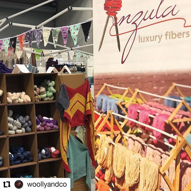 Anzula's tweet photo. I love this picture that @woollyandco took of our TNNA booth.
#Repost @woollyandco
• • •
🌸Aviva found some BEAUTIFUL yarn today at the Anzula booth at TNNA and she’s bringing it home to Woolly&Co. .
.
#knitkits #onlineyarnstore #squishyyarn #yarnadd… https://t.co/k5RYj1kvTF https://t.co/0KT5dKDdpi