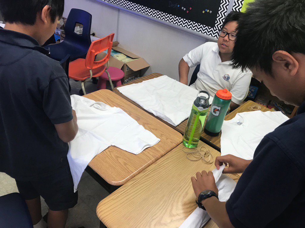 Miss_Coons6C's tweet photo. @GAngelsMilton prepping our shirts for #tiedyetuesday !❤️🧡💛💚💙 https://t.co/hzbRNqndqN