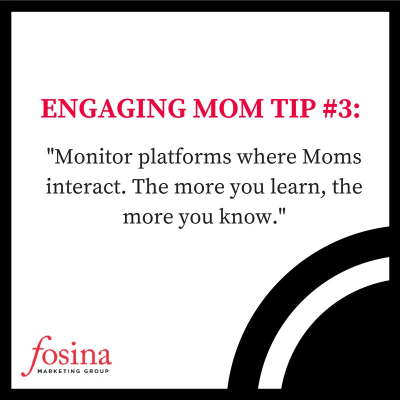 FosinaMarketing's tweet photo. TIP 3: Moms are spending their "free time" engaged with other moms via social media &amp; blogosphere communities. 

You should be monitoring these venues.  Attention to these popular venues will provide valuable insight The more that you know, the more you learn. #ThinkBeyondTheBox https://t.co/9EqDL5bMSZ