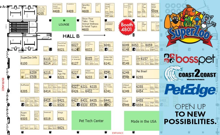 BossPetProducts's tweet photo. It's finally here! @superzootweet 2018! We're so excited to show everyone what we've been up to since last year. We'll be at booth 4801. Make sure to put us on your "must visit" list; come say hi to the team! 
#SuperZoo #SuperZoo2018 #Pets https://t.co/FubqzG2vuM