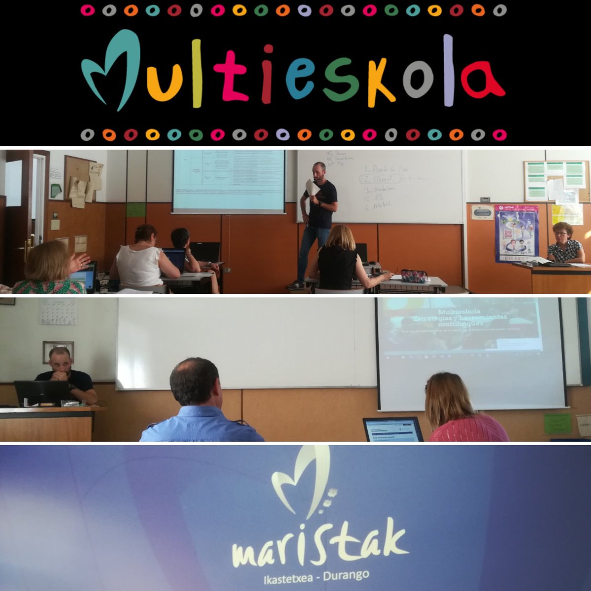 multieskola's tweet photo. El profesorado de Maristak Durango también se apunta a lo que ofrece Multieskola.

Maristak Durango teachers also want to learn what Multieskola offers.

VISIT OUR WEBSITE!! 
https://t.co/jpQhTAN22O
@YolandaHeyligen @mevrcox @MaristakDurango @GOinAntwerpen @Glasgow_Clyde @KCZIA https://t.co/10x8KEp9XF