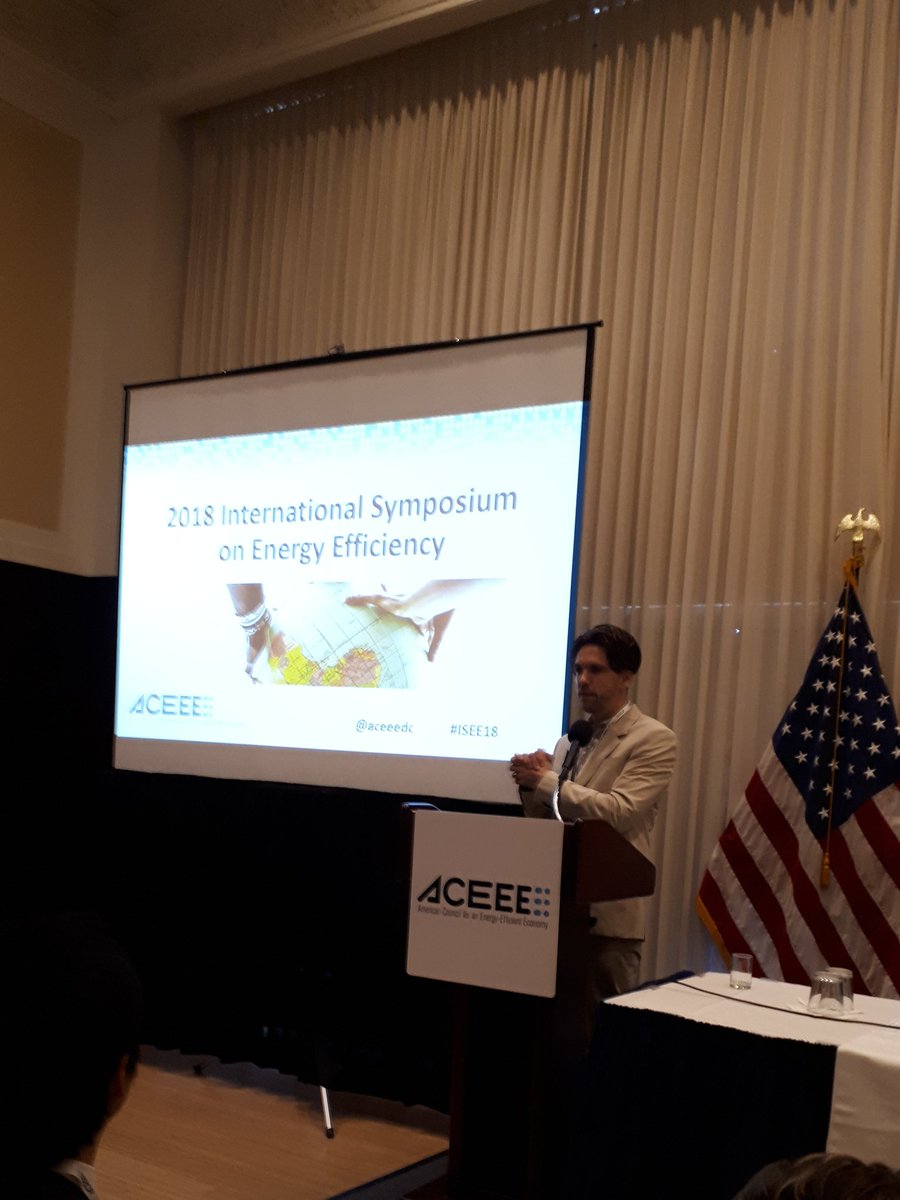 PhilippVo1's tweet photo. Excited to hear Brendan O'Donnell from @EcologicDC speak at the International Symposium on Energy Efficiency in Washington DC, organized by @ACEEEdc #EnergyEfficiency @EcologicBerlin https://t.co/ArgtPOkKnC
