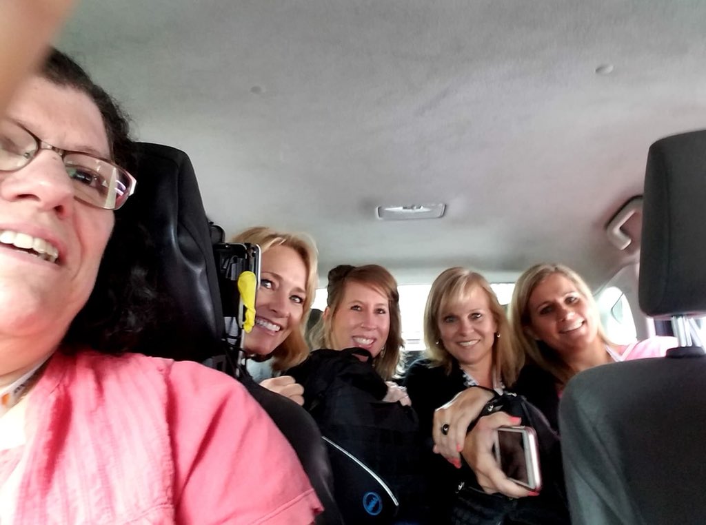 jmalteaches's tweet photo. #ISTE18 Day #3 is starting off with spatial reasoning skills. How many girls can you fit in a Prius!? @ryokasedtech158 @Cbessey158 @dnteach4 https://t.co/yd4vRR6pMr