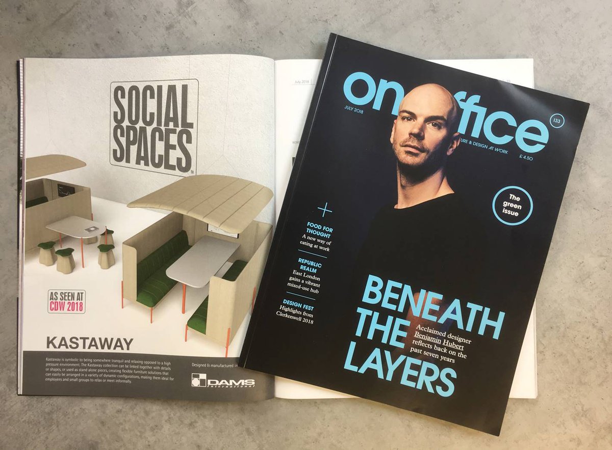 DamsFurniture's tweet photo. The new #Kastaway landscape furniture collection from our Social Spaces portfolio. Designed by @Davidfoxdesign and manufactured in the UK by Dams - as featured in the CDW review July issue of @onofficemag #SocialSpaces https://t.co/MVEOVknKoh