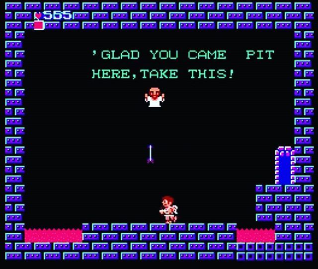 fvideogames71's tweet photo. Kid Icarus, known in Japan as Light Mythology: Palutena's Mirror (1986 Famicom / NES By Nintendo). Gameplay #gameplay #screenshots #kidicarus #lightmythology #palutenasmirror #action #platformer #nintendo #nes #famicom #homeconsole #videogames #retro #re… https://t.co/2GDUixkiUQ https://t.co/541Qvl8irL