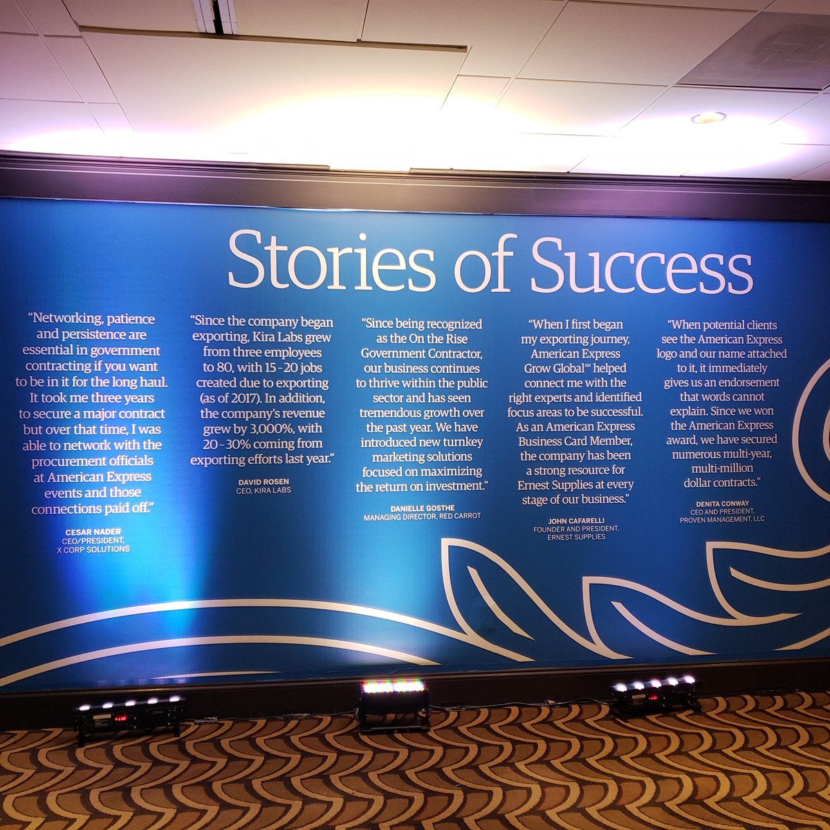 AmexBusiness's tweet image. We&apos;re getting inspired and motivated this morning at our #SummitForSuccess in Washington, DC. Keep an eye out for highlights and insights on growing your business.