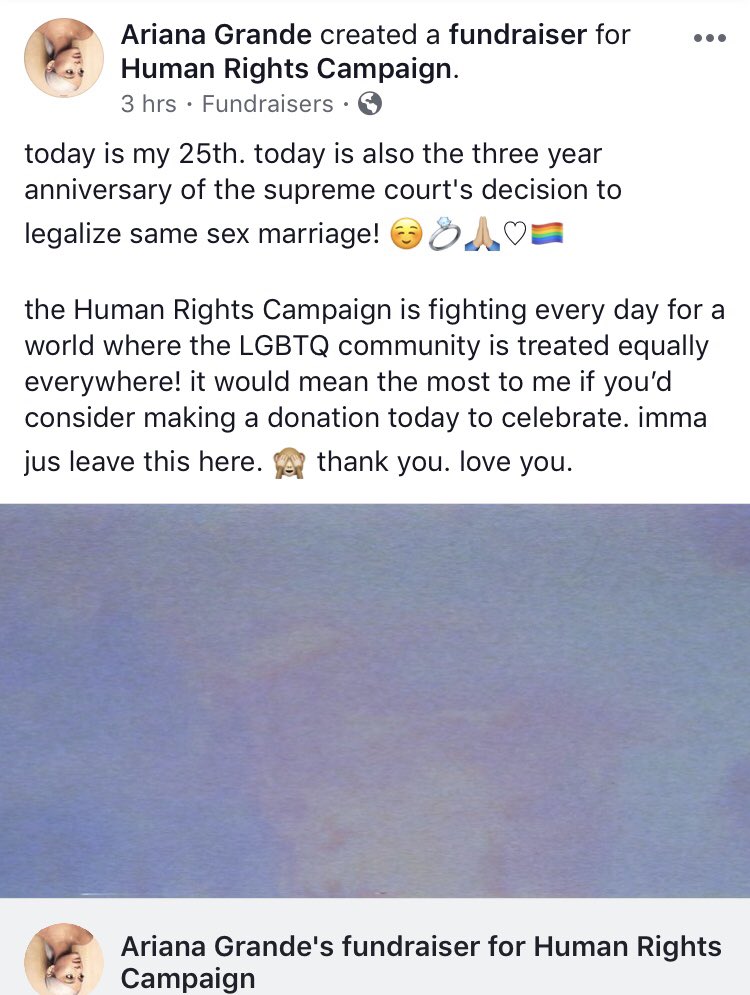 Ariana Grande Fundraiser