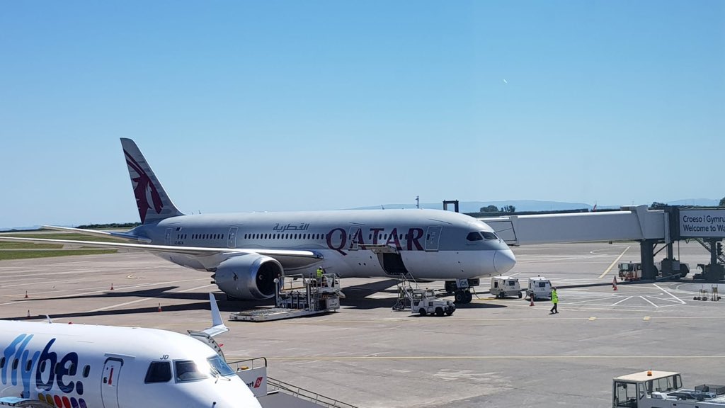 CartwrightTrave's tweet photo. You can fly with Qatar Airways from Cardiff ✈️ Check out our pictures from the stunning Dreamliner 😍 @qatarairways https://t.co/sFdh1lwdz1