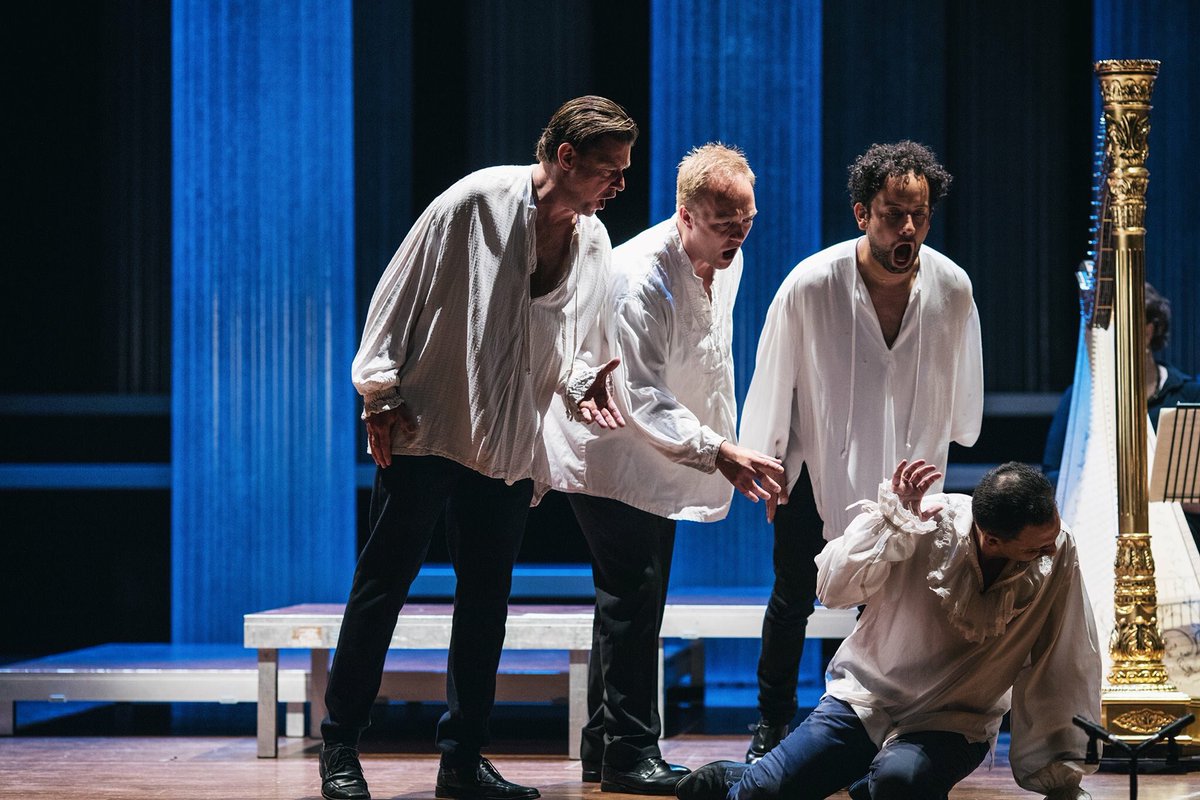 Gustavo Peña, Erik Slik, Jan Willem Baljet en Michael Wilmering in Tannhäuser Light in de IJ-Salon