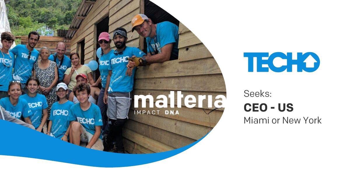 rafoachondo's tweet photo. #Miami or #NY based #ImpactDNA #Leadership #Fundraising + Motivation for transform slums into thriving communities across Latin America: @UnTecho seeks CEO US vía @matteria_ cc @TECHOus
Details and applications: https://t.co/RVRyoZ54jl https://t.co/nV5JeDaBZb