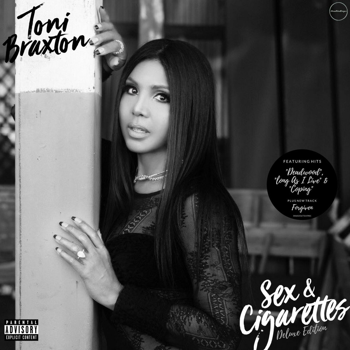 1st pic is my new fan made cover of @tonibraxton latest album “Sex &  Cigarettes” and 2nd is the last one I made. Which one do you prefer? # ToniBraxton #SexandCigarettes