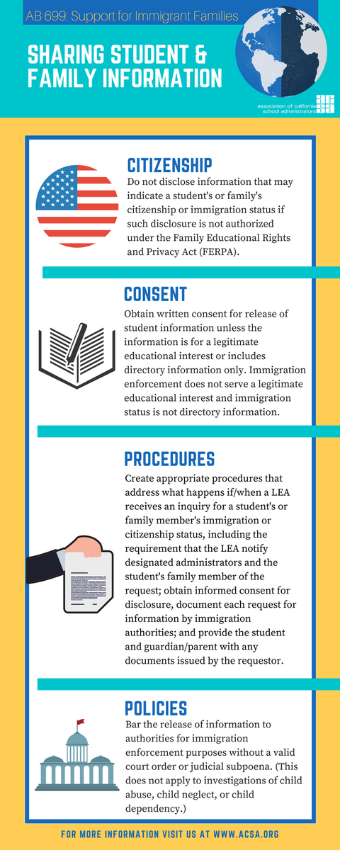 ACSA_info's tweet photo. #AB699 takes effect July 1. Make sure your school is ready these updates/changes. https://t.co/R4PvqFE1zl