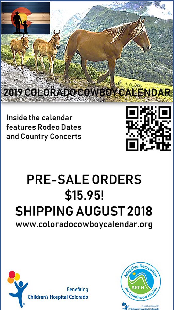 Have you ordered your Colorado Cowboy Calendar, yet? Pre sales are adding up right now, for an August ship date. Go to coloradocowboycalendar.com now and order yours today! #Cowboys #CowboySpot #coloradocowboycalendar #cowboyupforkids