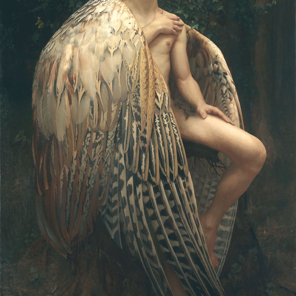 kendrawcandraw's tweet photo. Thank you, the internet, for showing me the body of The Fallen Angel (2007, Arantzazu Martinez) before showing me the head, which is apparently just Bill Hader doing duckface https://t.co/LHVlQxd8pq