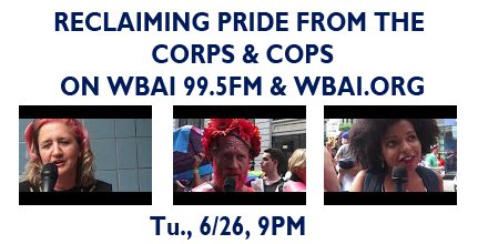 outfm's tweet photo. The Struggle to Reclaim the LGBTQ Pride March. Tonight 6/26 at 9pm tune to Out-FM on @WBAI (99.5fm &amp; https://t.co/Lm7dOfqgVQ) for an hour long exploration of Pride commemorations in NYC. https://t.co/9Yj4MkeBhT