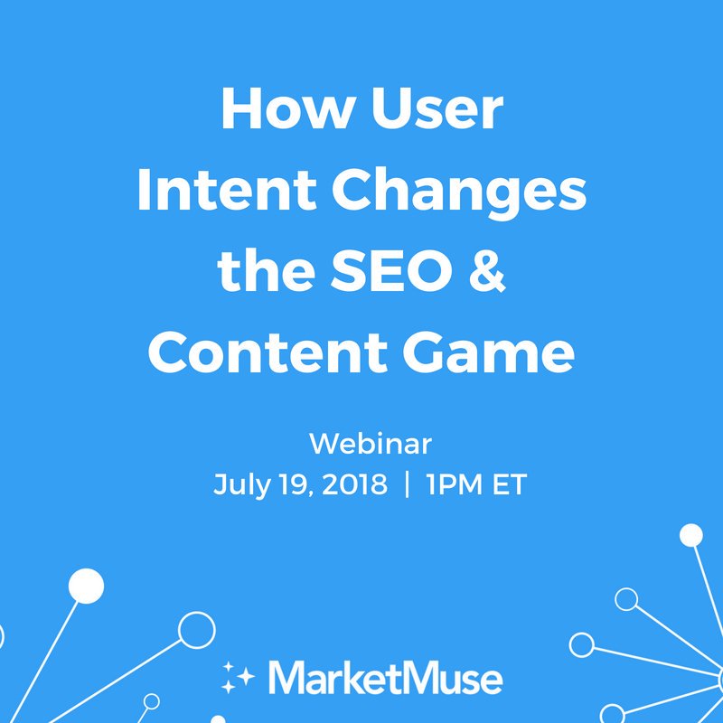 Sign up today for the @MarketMuseCo webinar to learn #UserIntent strategies from @Kevin_Indig  and @jeffrey_coyle that will take your #ContentMarketing and #SEO to the next level! strategy.marketmuse.com/user-intent-we…