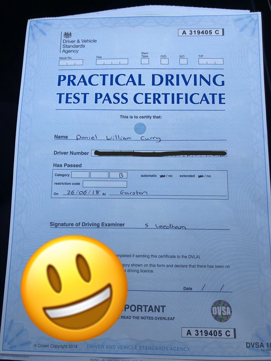 DanielCurryVFE's tweet photo. It was a good day today π #FirstTimePasser https://t.co/cFgLaOf7wK