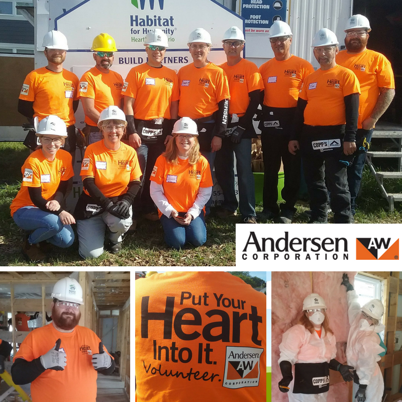 Habitat4HOME's tweet photo. Another great team from @AndersenCorp is on our #ForbesSt build site in #LdnOnt today! Thanks for all you do for @Habitat4HOME and @Habitat_org around the world! #Volunteer #EveryHand https://t.co/OafGpNidEv