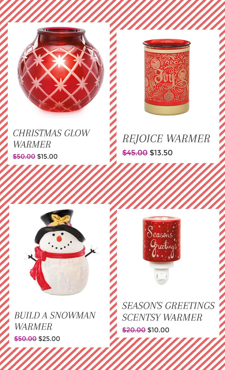 Wacky4Wickless's tweet photo. THE SCENTSY SUMMER FLASH SALE IS LIVE!
I'm so excited! 
Go to https://t.co/jMQVQbh89m to shop! 
Look at these amazing holiday/seasonal warmers starting at $8! #scentsy #sale #FlashSale #summer #homedecor #homedecorating #gifts #wax #wickless #Aromatherapy #aroma #WomanInBiz https://t.co/HNiT99COKD