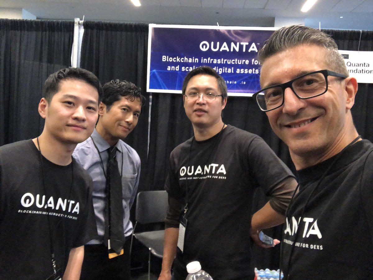 QuantaDex's tweet image. Team QUANTA disrupting the world of DEXs! Visit us on booth 131 #blockchainconnectconference