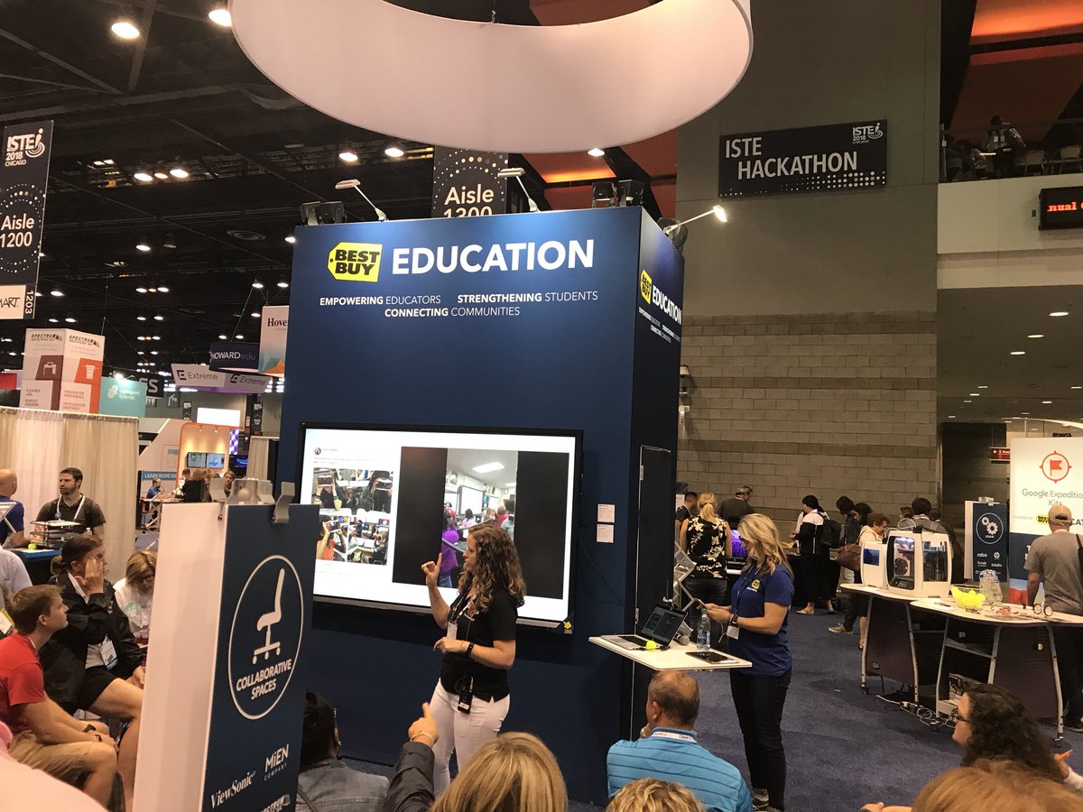 EshelmanJillian's tweet image. Our very own @sbroyster presenting at Best Buy! #OpelikaEdTech