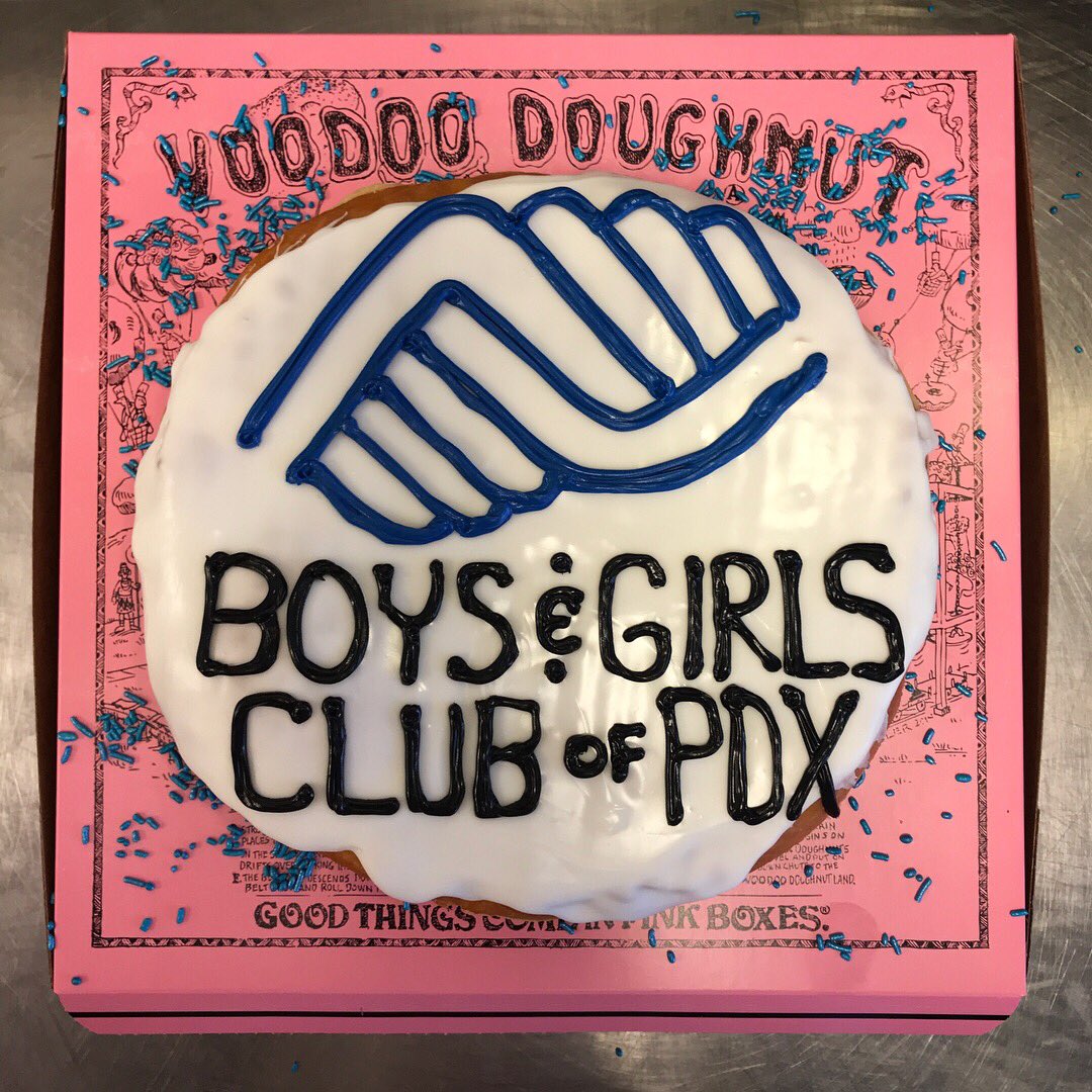 VoodooDoughnut's tweet photo. Join us as we team up with the @BGCPortland #today at #VoodooToo (1501 NE Davis) where we’ll dough-nate a portion of #doughnut sales today to this great organization! So bring the family home a dozen doughnuts for #dessert and help us help our community!
#portland #pdx #oregon https://t.co/eRJMHhxXd8