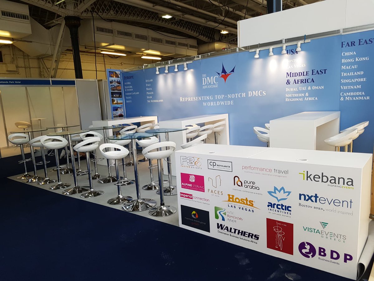 dmcadvantage's tweet photo. The calm before the storm... hope to see you at Stand H201 tomorrow &amp; Thursday #TMS18 #DMC #eventprofs https://t.co/2SmkqTZr4a