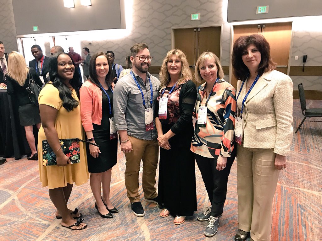 MurerCorrigan's tweet photo. #TechnicianTuesday flashback to #ASHPSM18 celebrating with new @ASHPOfficial Executive Committee for #pharmacytechnician Forum. @PTCB @uga2uk #Allin Connecting with others is so important https://t.co/F686k7fUGU