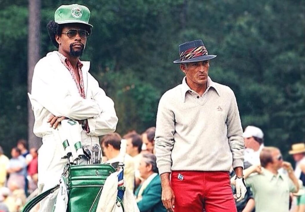 Super70sSports's tweet image. Listen, you might go lower than Chi Chi Rodriguez but you sure as hell weren't going to out funk his caddie.