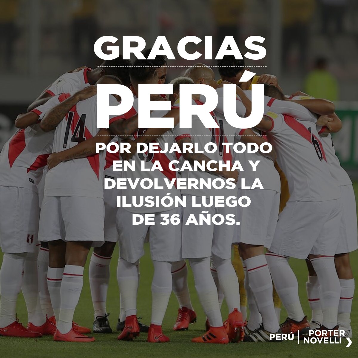 PN_Peru's tweet photo. Al margen de cualquier resultado, nos sentimos bien representados ¡Arriba Perú! 🇵🇪🇵🇪🇵🇪 @TuFPF 
#VamosPerú https://t.co/8tXck8Wn7c