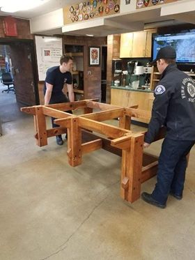 WoodcraftSeattl's tweet image. Seattle Fire Station 31&apos;s Dave Carte created this table build from tools at our store for his fellow firemen family. We are proud to honor these guys for all they do in &amp;amp; out of the woodshop. Thanks for your service and patronage. #firemenwoodworkers #tablebuild #woodcraftseattle