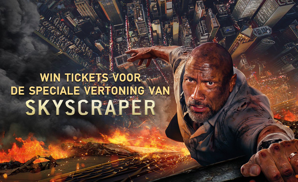 Win tickets voor de speciale IMAX 3D vertoning van #Skyscraper op 9 juli a.s. Retweet en maak kans.