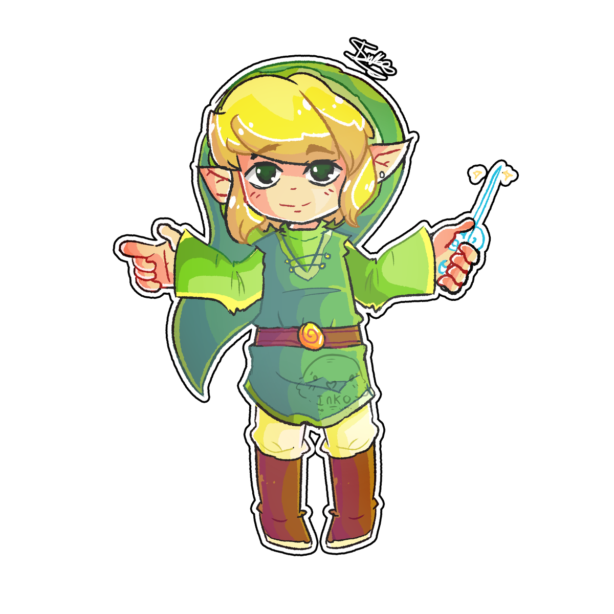 Inko_No_Umi's tweet photo. Ive been playing The Legend of Zelda Windwaker.

Its one of my fav zelda games and I adore the art style in the game.

#zelda #link #legend_of_zelda #nintendo #windwaker #video_games #inko_no_umi https://t.co/Mb0VTDG6x4